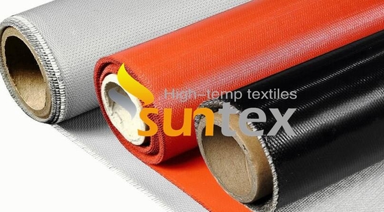 Heat Resistant Coated Fiberglass Cloth Silicone Coated Fiberglass Fabric
