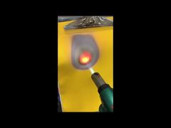 Προβολή Υλικό πυρίμαχης κουρτίνας από ύφασμα υαλοβάμβακα με επίστρωση σιλικόνης 850g/m2 Επίδειξη