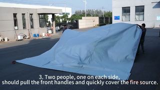 Ο απλούστερος και πιο λεπτομερής οδηγός για τη χρήση μιας κουβέρτας πυρόσβεσης αυτοκινήτου