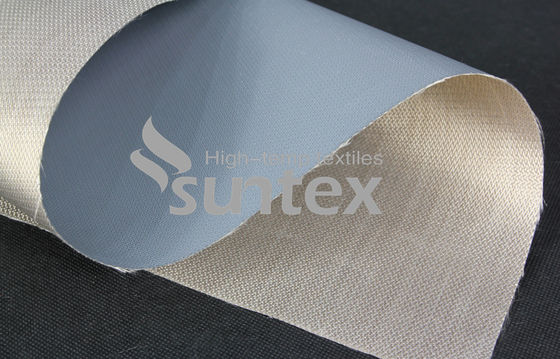 4. Silver Grey High-Temperature (550℃) PTFE-Coated Fiberglass Fabric for Wholesale