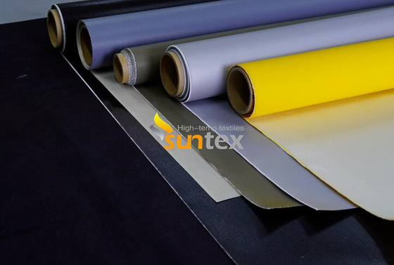 High Temperature Fabrics Silicone Coated Fiberglass For Fabric Air Duct