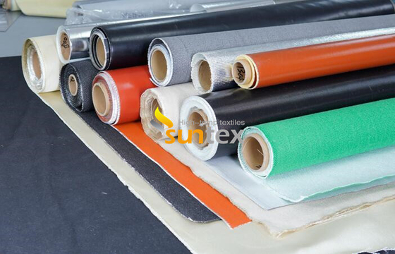 High Temperature Fabrics Silicone Coated Fiberglass For Fabric Air Duct