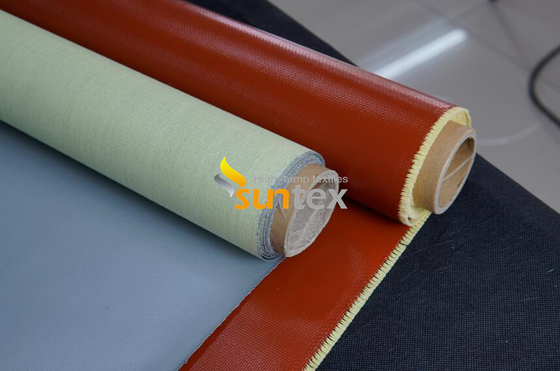 High Temperature Fabrics Silicone Coated Fiberglass For Fabric Air Duct