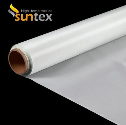 EN-13501 Certified Fire Curtain Fabric with 550°C Temperature Resistance and Silicone Coated for Fire Protection