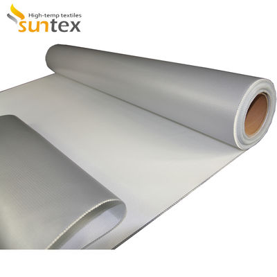 Double Sided Alkali Free Grey Color Silicone Coated Fiberglass Fabric for Fireproof Thermal Insulation