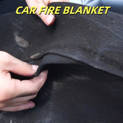 Gray EV Car Fire Blanket with 550℃/1000℃ Thermal Resistance for Oxygen Deprivation Fire Safety