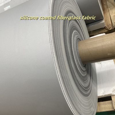 Heat Resistant Silicone Coated Fiberglass Fabric with 0.3mm Thickness 400 g/sqm Weight and 1.5m Width for Industrial Applications