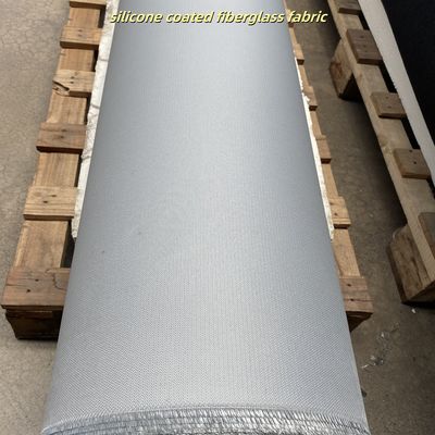 Heat Resistant Silicone Coated Fiberglass Fabric with 0.3mm Thickness 400 g/sqm Weight and 1.5m Width for Industrial Applications