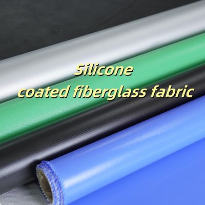 Silicone Coated Fiberglass Fabric 400 g/sqm -50C to 500C Fire Retardant