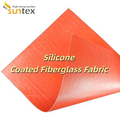 Flame Retardant Silicone Coated Fiberglass Fabric with Temperature Resistance -50C to 500C and 400 g/sqm Weight
