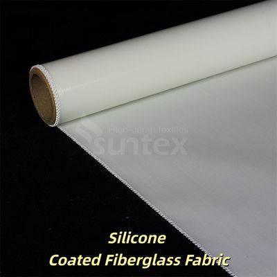 Grey Color Silicone Coated Fiberglass Fabric with Chemical Resistance and Roll Length Options for High Temp Protection