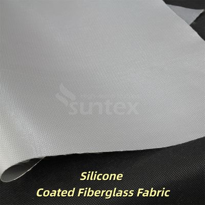Heat Resistant Silicone Coated Fiberglass Fabric with 0.3mm Thickness 400 g/sqm Weight and 1.5m Width for Industrial Applications