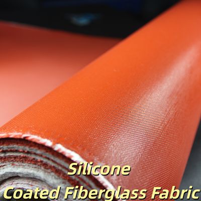 Durable 0.3 mm Thickness 400 g/sqm Silicone Coated Fiberglass Fabric for High Temperature Areas with 1 / 1.2 / 1.5 meter Width