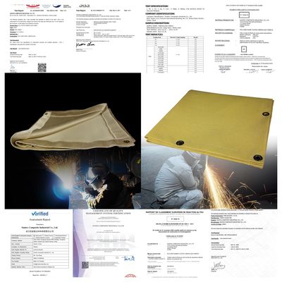 550°C Heat Resistant Acrylic Coated Fiberglass Welding Blanket Roll with Customizable Sizes