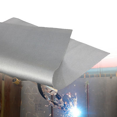 Fire Retardant Grey Color Silicone Coated Fiberglass Fabric with 50 m / 100 m Roll Length and Oil Resistant Properties