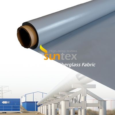 Double Sided Silicone Coated Fiberglass Fabric with 50 m / 100 m Roll Length and Corrosion Resistance