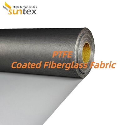 Soft and Durable PTFE Coated Fiberglass Fabric with Fire Resistance, Easy Fabrication and 550℃ Temperature Resistance for Industrial Covers