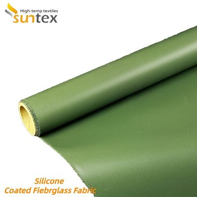 Double Side Silicone Coated Fiberglass Fabric Fireproof Waterproof High Silica Fiberglass Cloth for Industrial Use