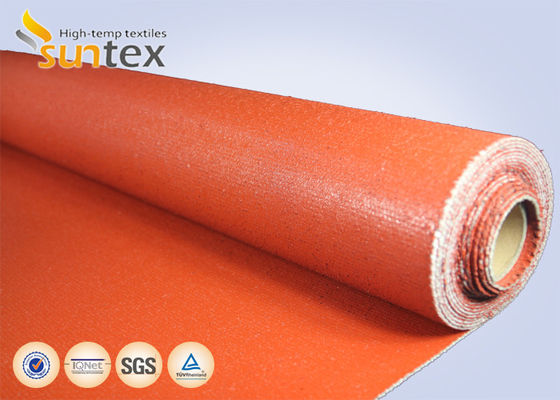 Fireproof Heat-Resistant Silicone-Coated Fiberglass Fabric (850g/m²)
