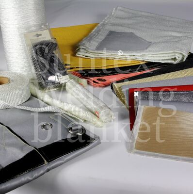 100% Fiberglass Welding Blanket - 550°C Heat Resistant Fire Blanket with Customizable Sizes