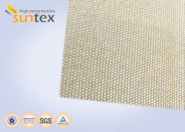 1000C High Temperature Fiberglass Cloth , High Silica Glass Fiber Fabric Fire Barrier Cloth