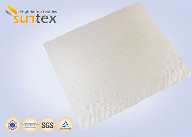 1000C High Temperature Fiberglass Cloth , High Silica Glass Fiber Fabric Fire Barrier Cloth