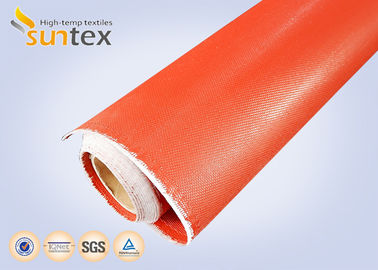 Fireproof Silicone Coated Fiberglass Fabric with Temperature Range -50°C to 500°C, 400 g/sqm Weight, and 0.3 mm Thickness for Industrial Insulation