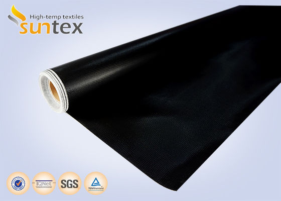 Flame Retardant Silicone Coated Fiberglass Fabric with Temperature Resistance -50C to 500C, 400 g/sqm Weight, and 0.3 mm Thickness
