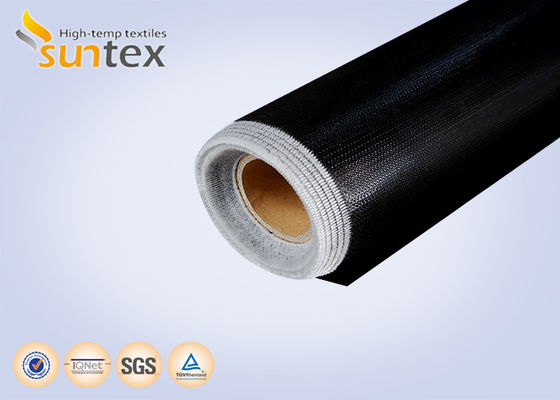 Flame Retardant Silicone Coated Fiberglass Fabric with Temperature Resistance -50C to 500C, 400 g/sqm Weight, and 0.3 mm Thickness