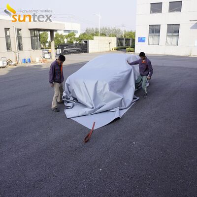 EV Car Fire Blanket with 550℃/1000℃ Thermal Resistance and Oxygen Deprivation for Electric Vehicles EN 13501 European Standards