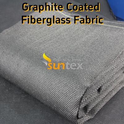 Graphite Coated Fiberglass Fabric with 750℃ Temperature Resistance Excellent Fire Resistance and Abrasion Resistant Properties
