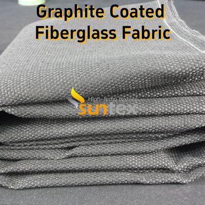 Graphite Coated Fiberglass Fabric with 750℃ Temperature Resistance Excellent Fire Resistance and Abrasion Resistant Properties