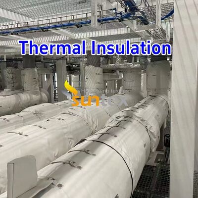 Customizable Sizes Thermal Insulation Jacket with 1000°C Temperature Resistance and Water and Oil Resistant Removable Insulation Cover