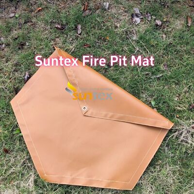36 Inch Round Fire Pit Mat with 550C Heat-Resistant and Customizable Size for Outdoor Use