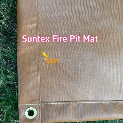 36 Inch Round Fire Pit Mat with 550C Heat-Resistant and Customizable Size for Outdoor Use