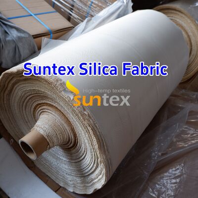 High Silica Fiberglass Cloth with 96% SiO2 Content and 1000℃ Temperature Resistance in 18 oz/sqy Unit Weight