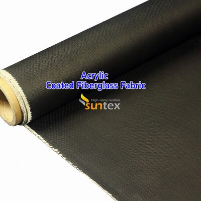 Acrylic Coated Fire Resistant Fiberglass Fabric with 550 Degree C Temperature Resistance for Easy Sewing and Cutting