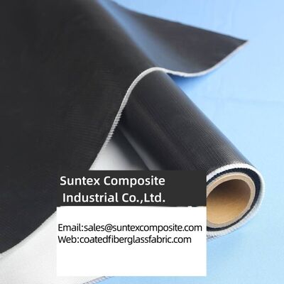 High Temperature Resistance Fire Proof Silicone Coated Fiberglass Fabric with 4H Satin Weave