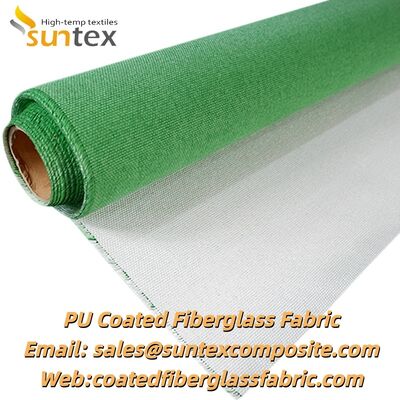 Waterproof Flame Retardant Anti-Static PU Coated Fiberglass Fabric for Welding Blankets and Fireproof Cloth