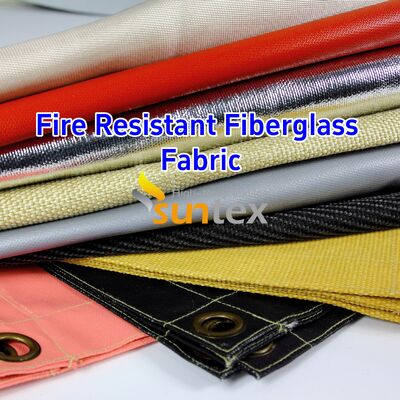 Fireproof Silicone Rubber Calcium Silicate Coated Impregnated Fiberglass Fabric Cloth 