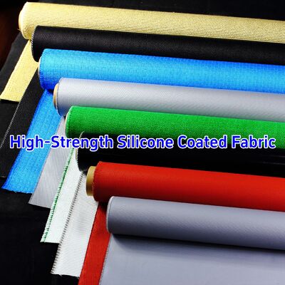 590 g/sqm Weight 0.45 mm Thickness 1.5 meter Width Silicone Coated Fiberglass Fabric Fire Barrier Fabric