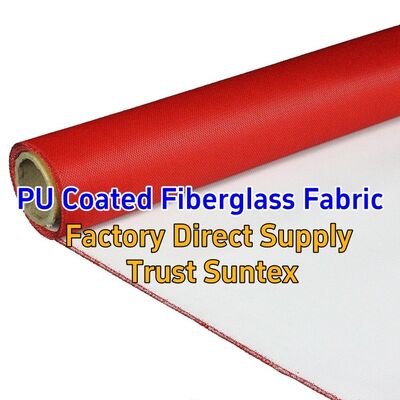 460 g/sqm 0.41 mm M0 Fire Resistant PU Coated Fiberglass Fabric for Fireproof Blankets