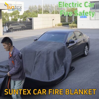 Customizable Extra Large 10*10m Silicone Fire Blanket 550℃ New Energy Electric Vehicles Car Fire