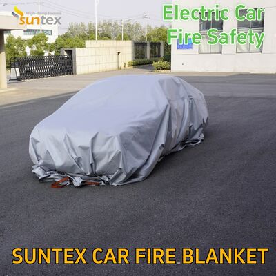 Car Fires 6 X 8 M Fire Blanket for Ev Car 19.8 X 26 Ft Electric Vehicles Fire Blankets