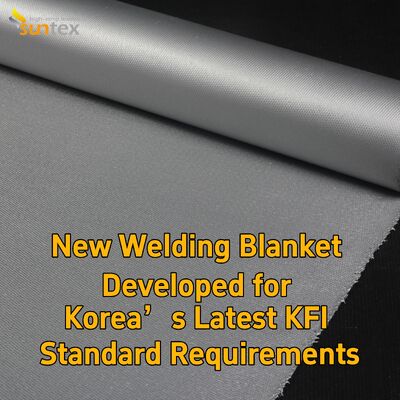 Suntex KFI Certified Custom Welding Fire Blanket High Heat Resistant Fiberglass Fireproof Blanket Anti-Spark Anti-Slag Industrial Welding Safety Protection