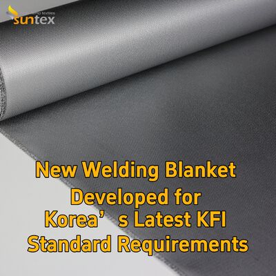 Suntex KFI Certified Custom Welding Fire Blanket High Heat Resistant Fiberglass Fireproof Blanket Anti-Spark Anti-Slag Industrial Welding Safety Protection