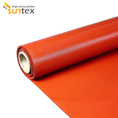 Fireproof Heat Resistant Silicone Coated Fiberglass Fabric 850g/m2 High Silica Fiberglass Cloth for Industrial Applications