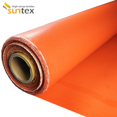 Red Silicone Coated Fiberglass Fabric 0.72mm, Ideal for Flexible Ductwork Connection