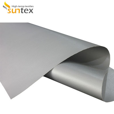 Double Sided Silicone Coated Fiberglass Fabric with 0.3 mm Thickness and 400 g/sqm Weight for High Temperature Insulation