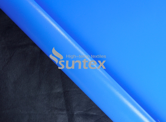 Μπλε Ύφασμα Fiberglass με επικάλυψη σιλικόνης Για αφαιρούμενα μαξιλάρια υψηλής θερμοκρασίας